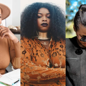Image shows black, female designers on different attires