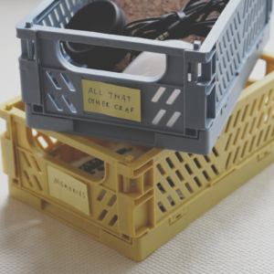 Decluttering Category Boxes (Image Credit: Undine Almani)