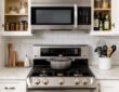 Image showing a Kitchen Cabinet with an in-built range oven & cooker (Image Credit: The Spruce)