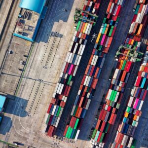 Aerial View Photography of Container Van Lot (Image Credit: Tom Fisk on Pexels)